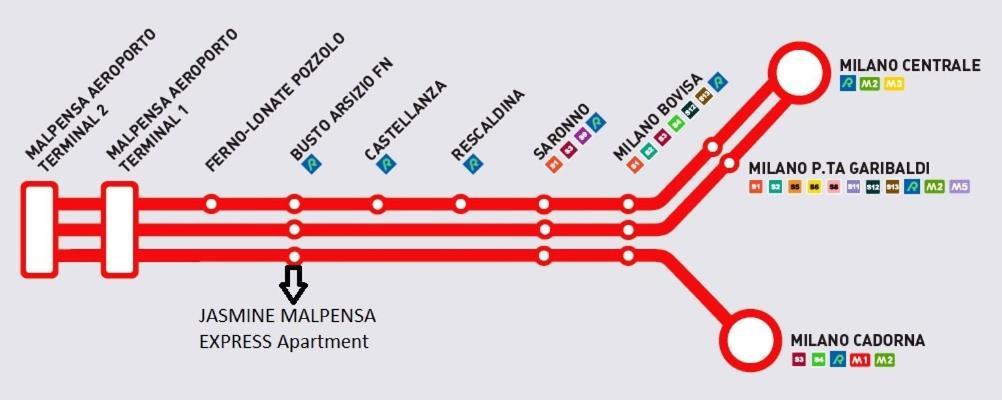 Apartamento Jasmine Malpensa Express And Train To Milano Busto Arsizio Exterior foto